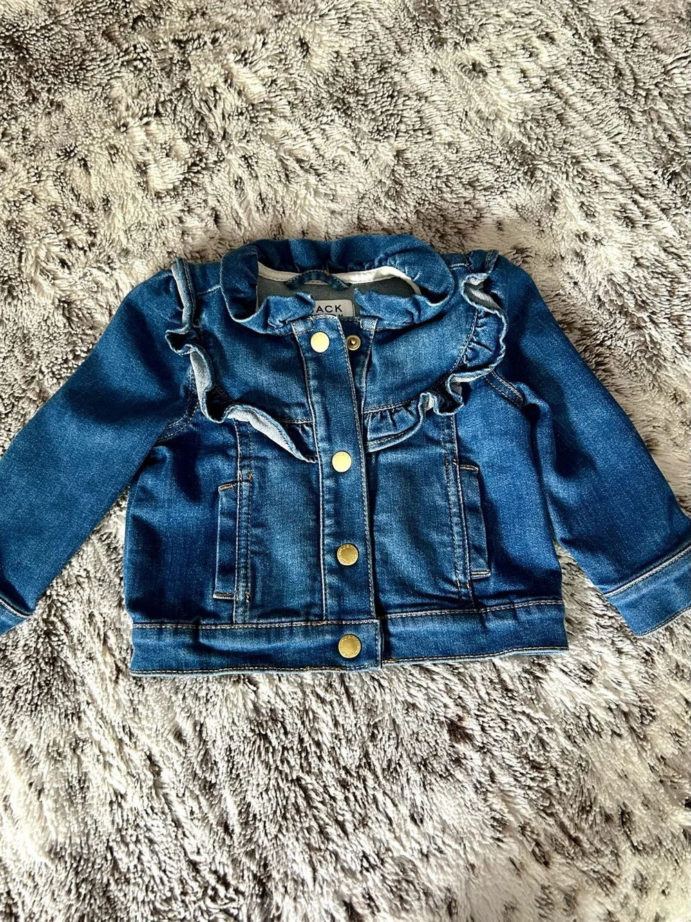 Janie & Jack DenimToddler Ruffle Jean Jacket 12-18 MOS